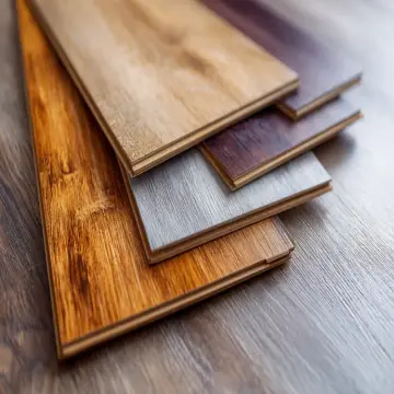 Retro-style SPC flooring Retro walnut
